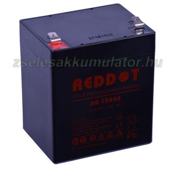 12V 5Ah RedDot zselés akkumulátor